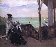 Berthe Morisot In a Villa at the Seaside oil painting reproduction